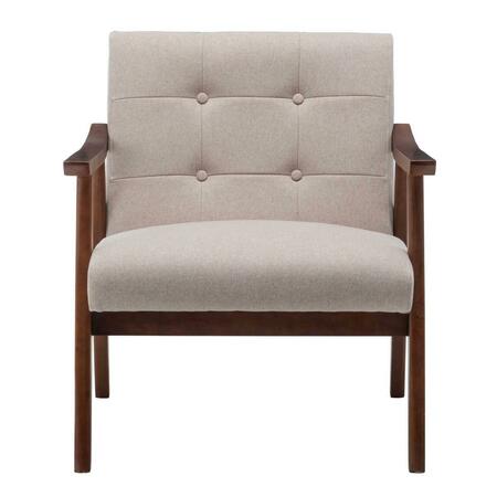 CONVENIENCE CONCEPTS Take A Seat Natalie Accent Chair, Beige HI2835959